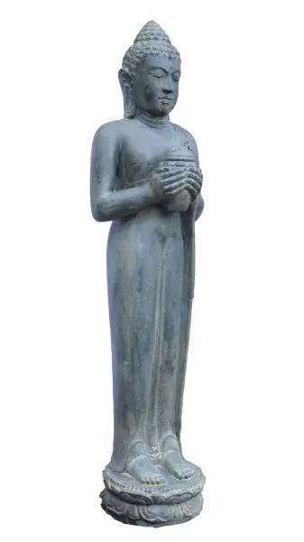 Product image of the product “Standing Buddha, cast stone, 158cm high, Antique Finish ”